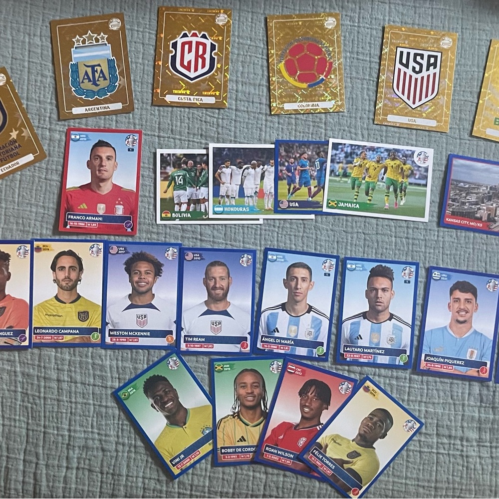 Soccer Trading Card Set with Team Logos